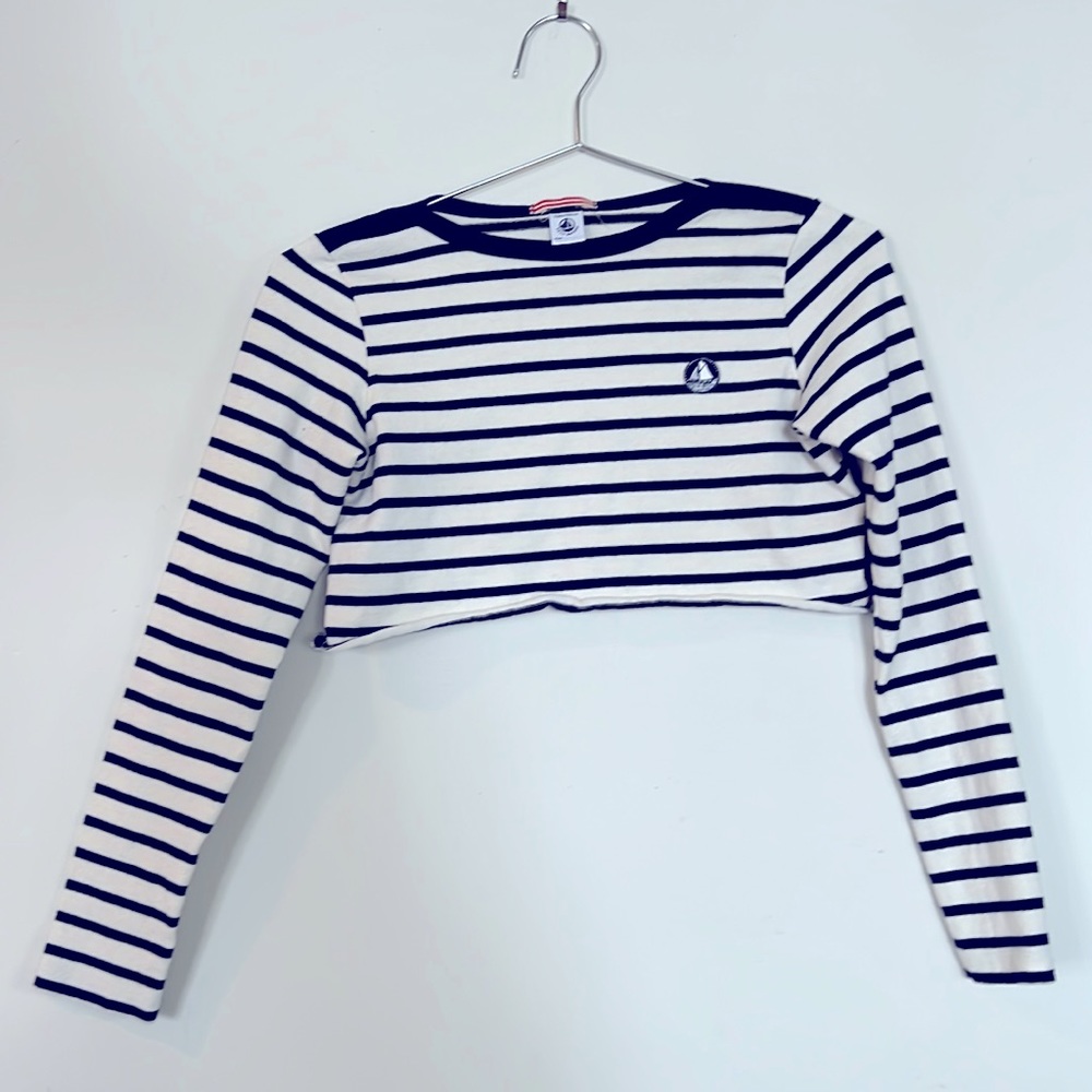 Petit Bateau Depose cropped long sleeve